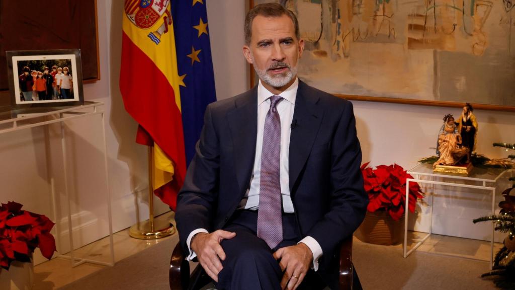 El Rey Felipe VI, durante su tradicional mensaje de Navidad, el octavo de su reinado.