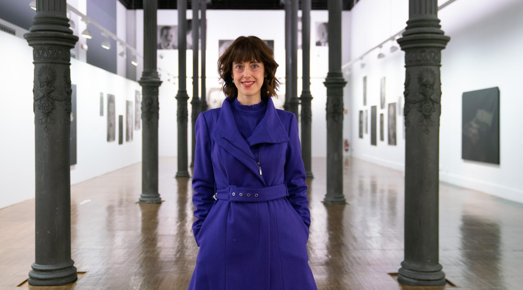 La escritora Irene Vallejo en el Paraninfo de Zaragoza. Silvia P. Cabeza.