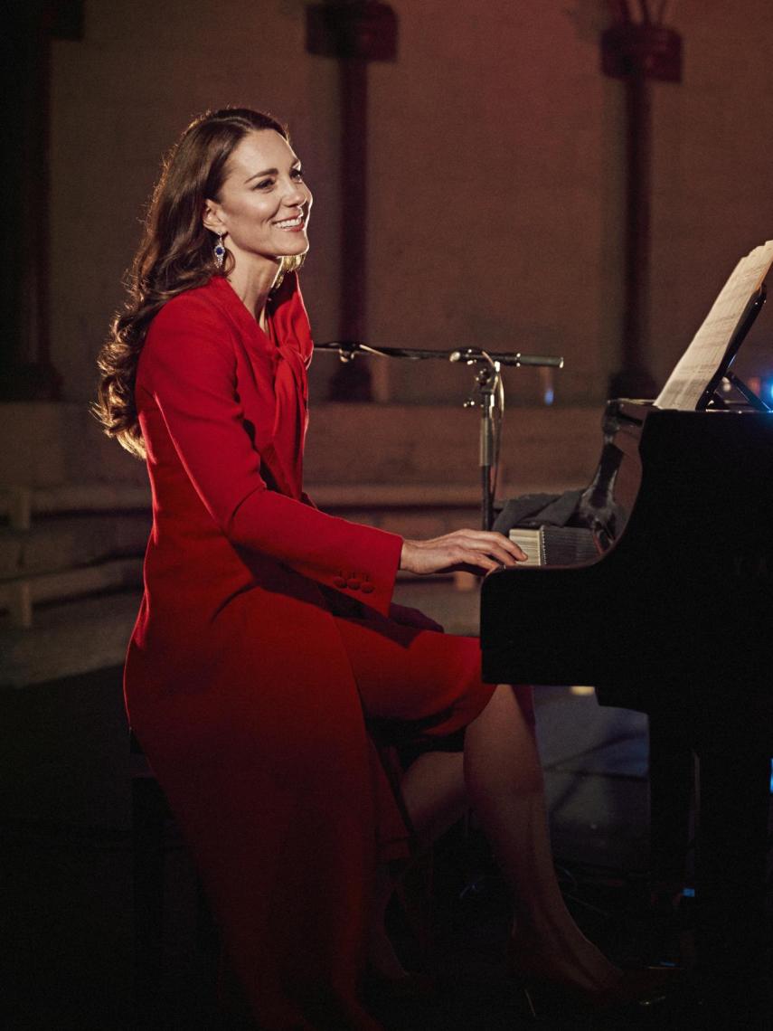 Kate Middleton se mostró nerviosa al principio, pero después consiguió disfrutar de la actuación.