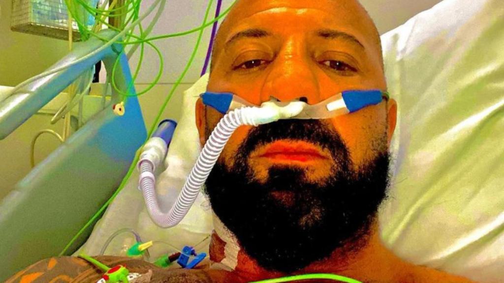 Frederic Sinistra cuando anunció su ingreso hospitalario