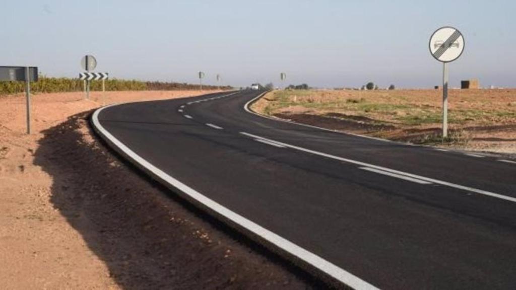 Una carretera de Castilla-La Mancha.