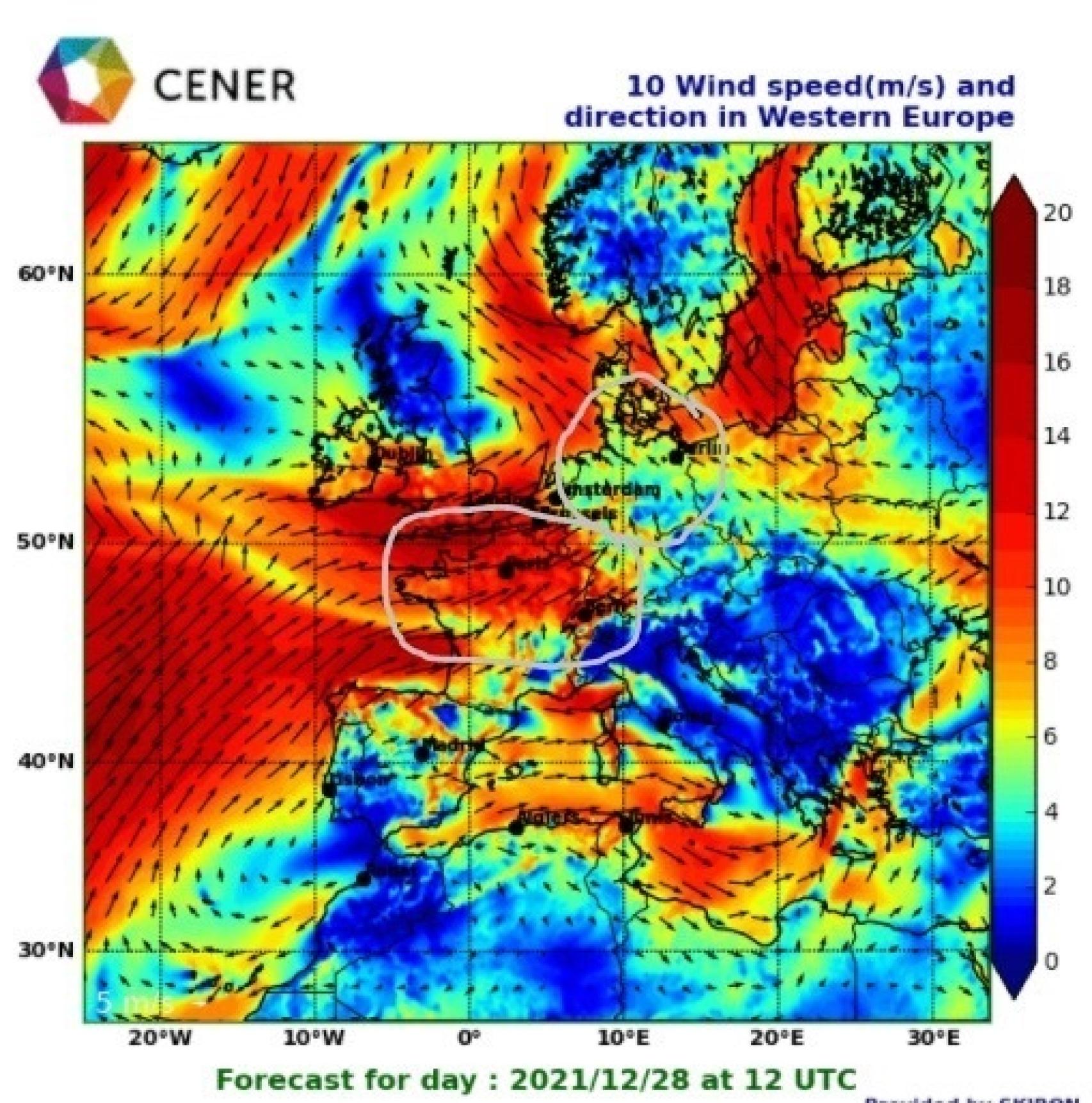 Predicción para el 28 de diciembre de 2021 de Cener