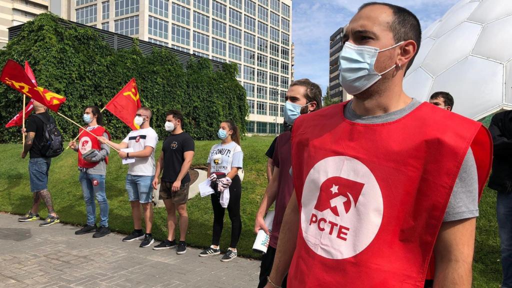 Imagen de archivo de una manifestación del Partido Comunista en Castilla y León