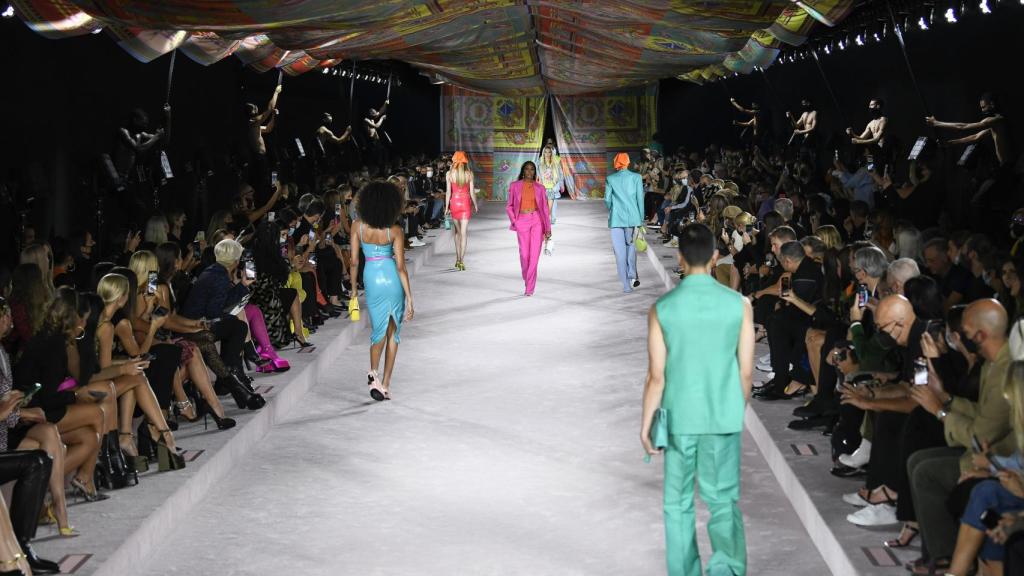 Último desfile de Versace en Milán.