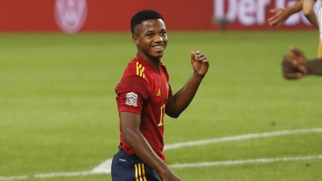 Ansu Fati, con la Selección