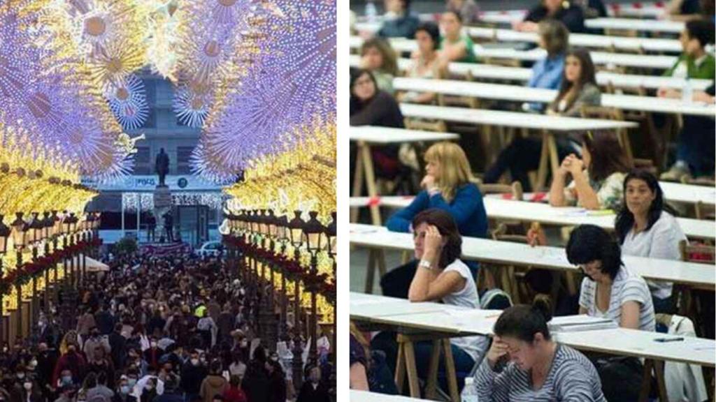 La Navidad es un reto en el día a día de los opositores.