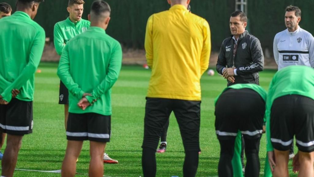 Entrenamiento del Elche, en imagen de archivo.