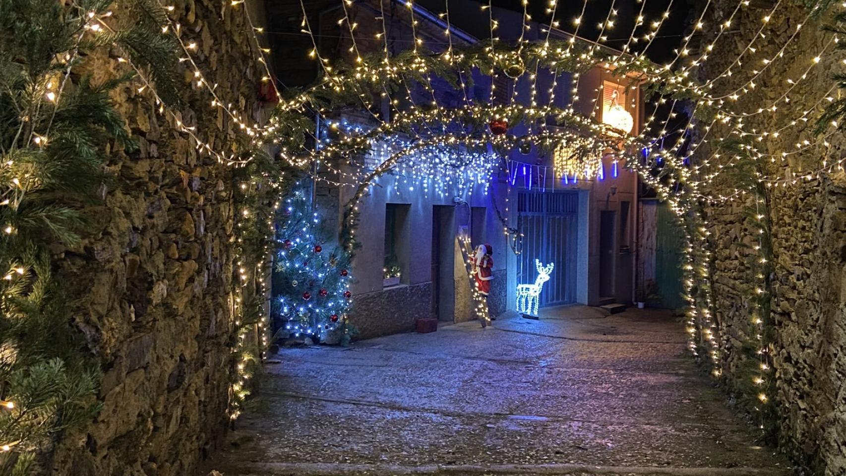 Luces navideñas en Pobladura de Aliste