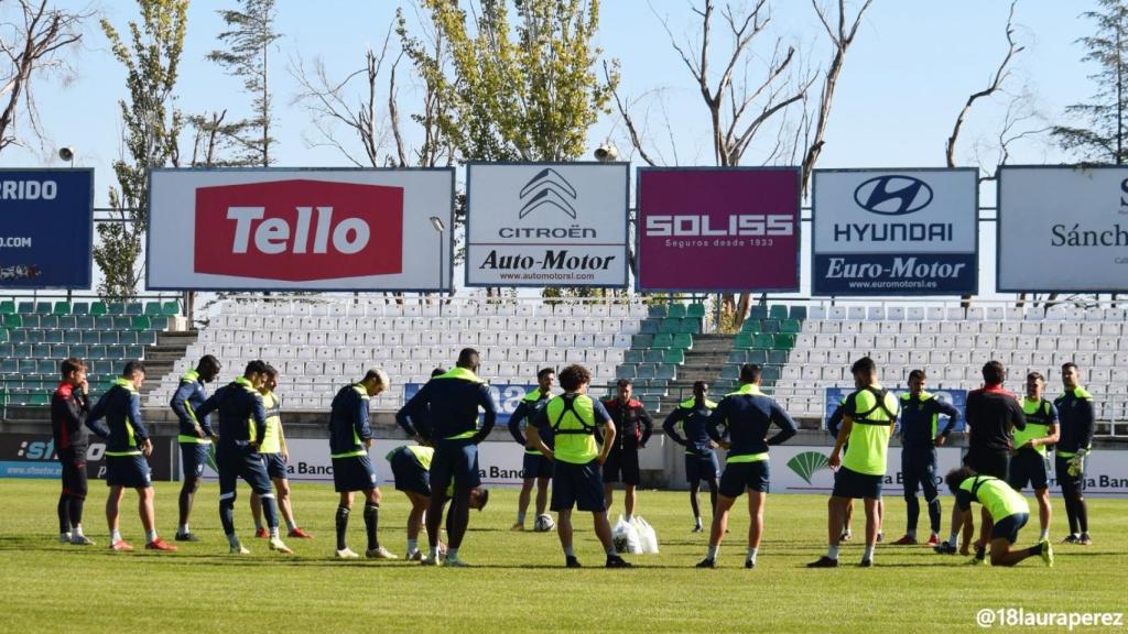 Entrenamiento del CD Toledo. Foto: Laura Pérez