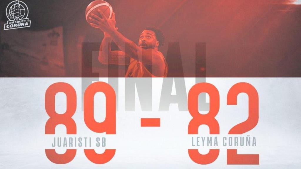 Básquet Coruña cayó por 89-82 ante Iraurgi