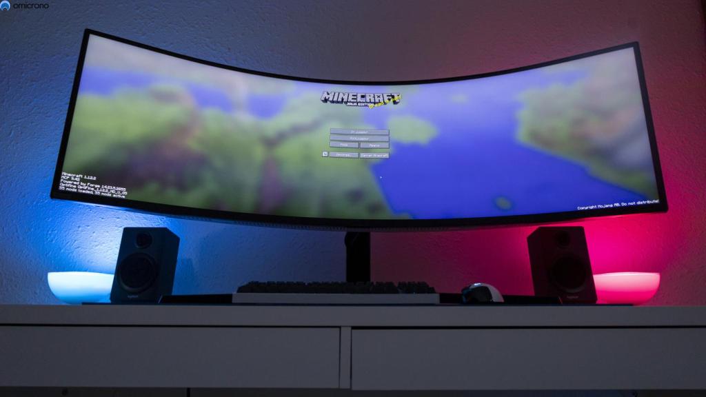 Odyssey Neo G9 y su curvatura.