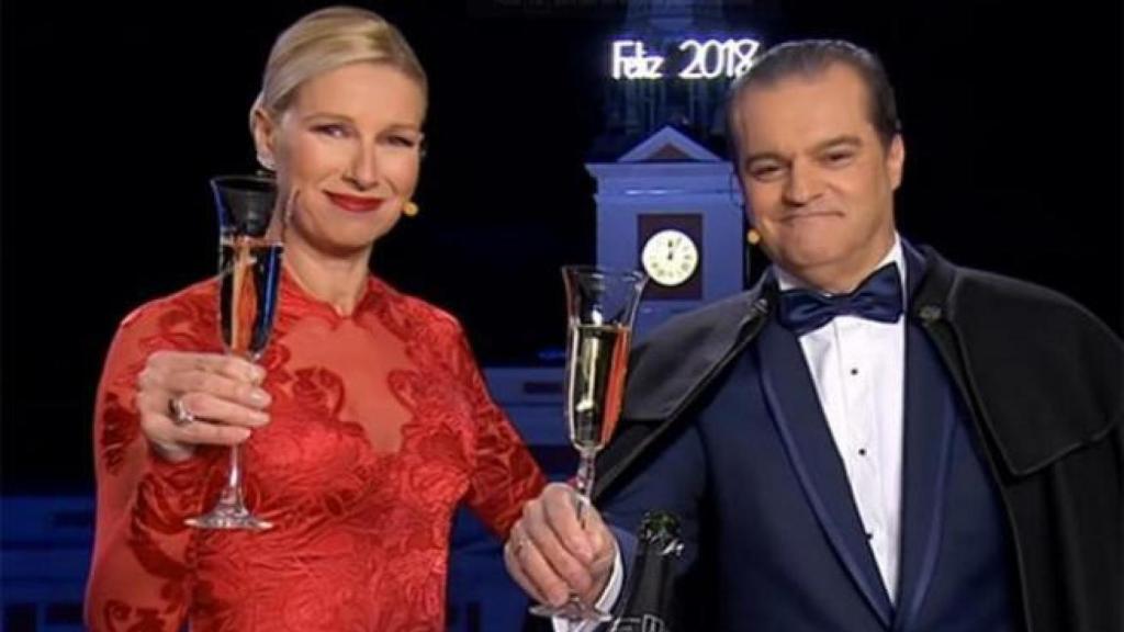 Anne Igartiburu y Ramón García.