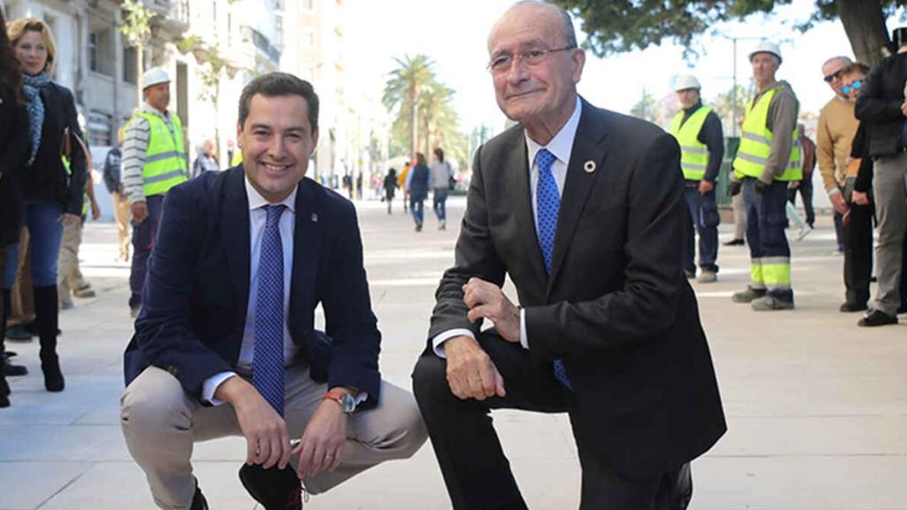 Juanma Moreno y Francisco de la Torre, en una imagen de archivo.
