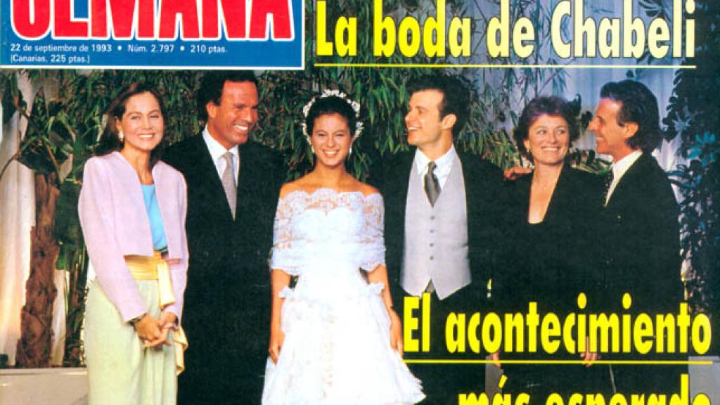 Portada de Semana del día de la boda de Chabeli y Ricardo Bofill.