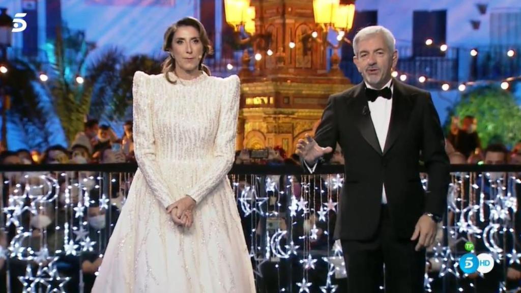 Paz Padilla en la Puerta del Sol de Madrid este 31 de diciembre.