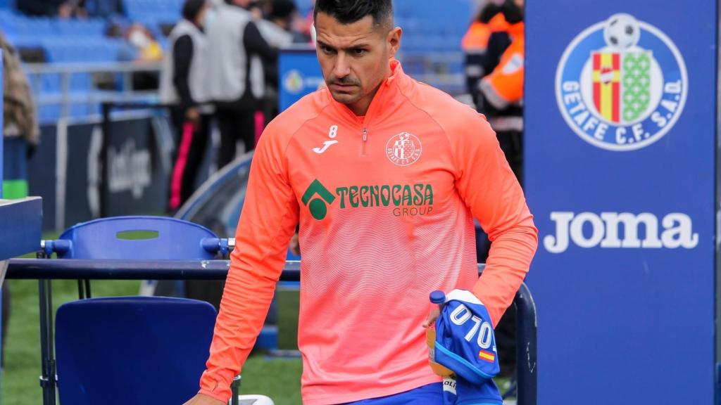 Vitolo durante un partido con el Getafe