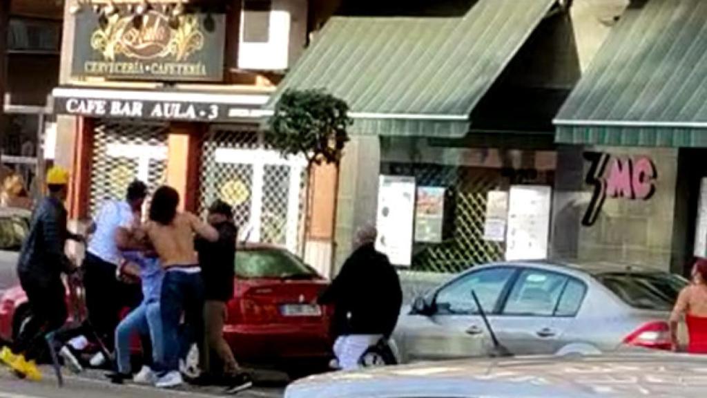 Pelea en Las Delicias