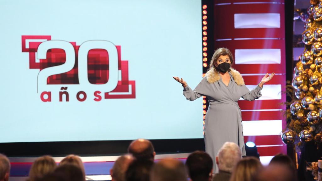 Carmen Amores, directora general de CMMmedia durante el acto por el 20º aniversario del ente público.