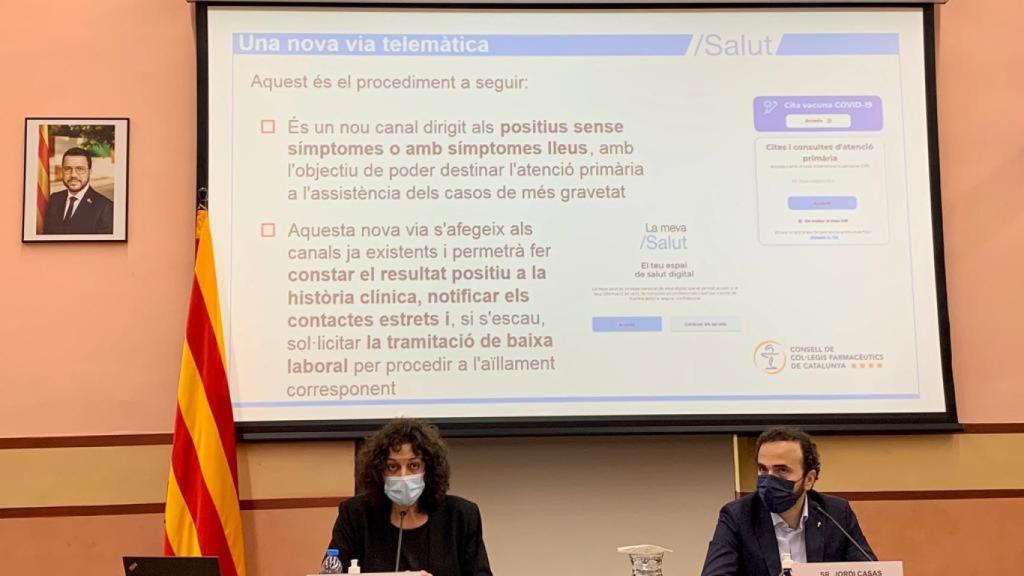 La directora del Servicio Catalan de Salud, Gemma Craywinckel, durante la rueda de prensa.