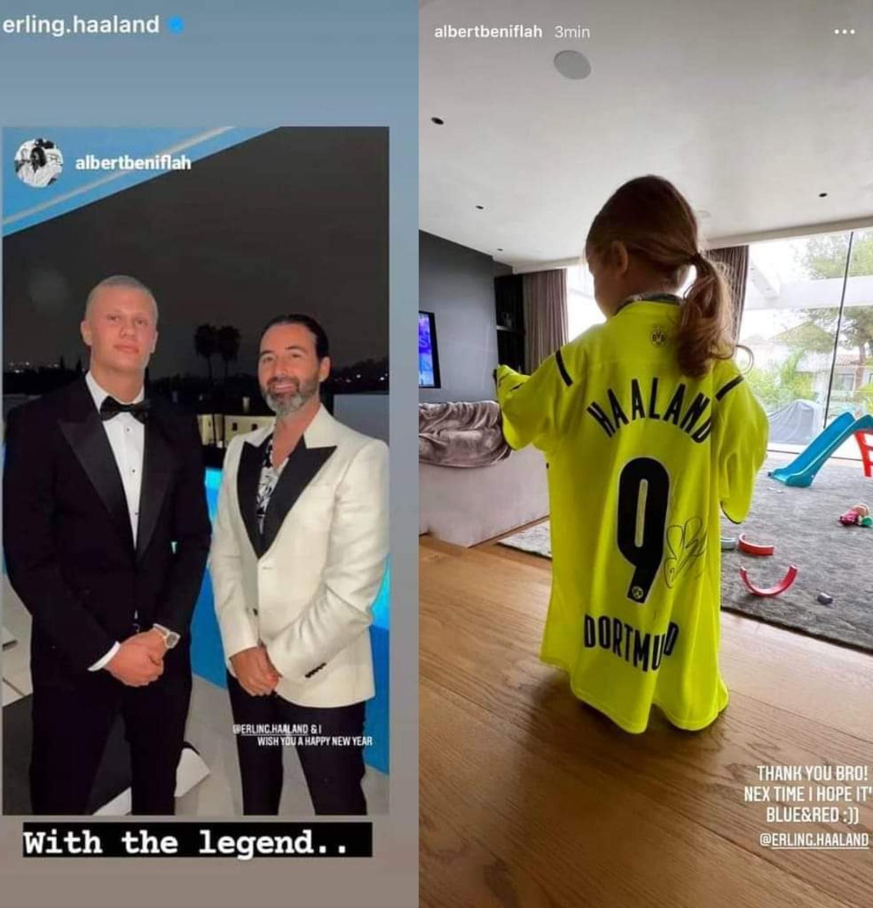 La foto de Erling Haaland con un empresario de Marbella