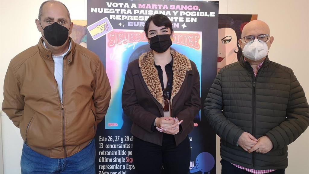 Recepción de la cantante Marta Sango.