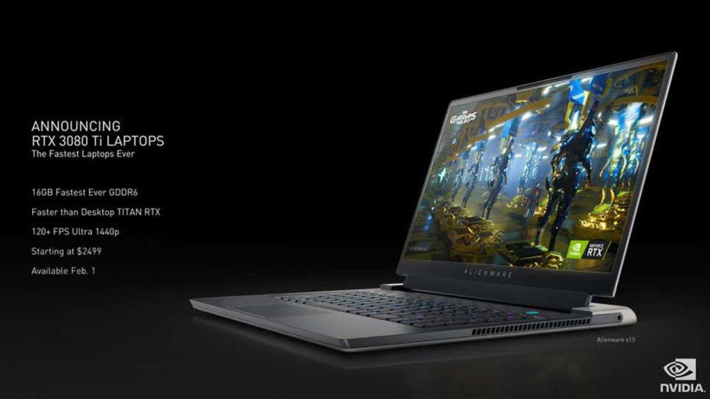 RTX 3080 Ti para portátiles.
