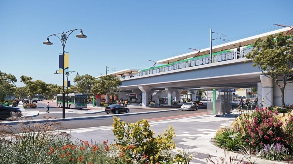 Proyecto de estación elevada en Perth (Australia) adjudicado a Acciona.