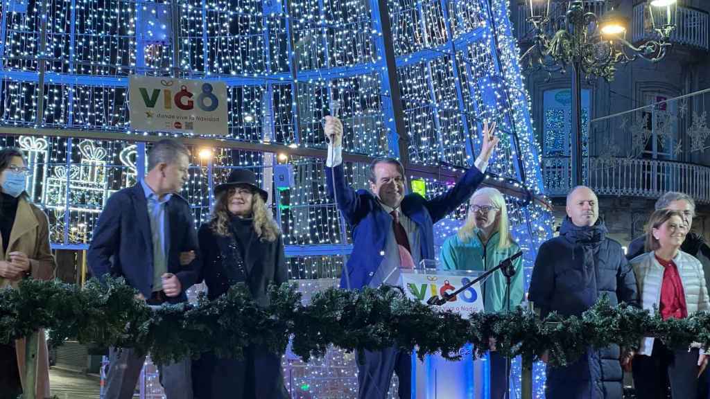 Abel caballero durante el encendido.