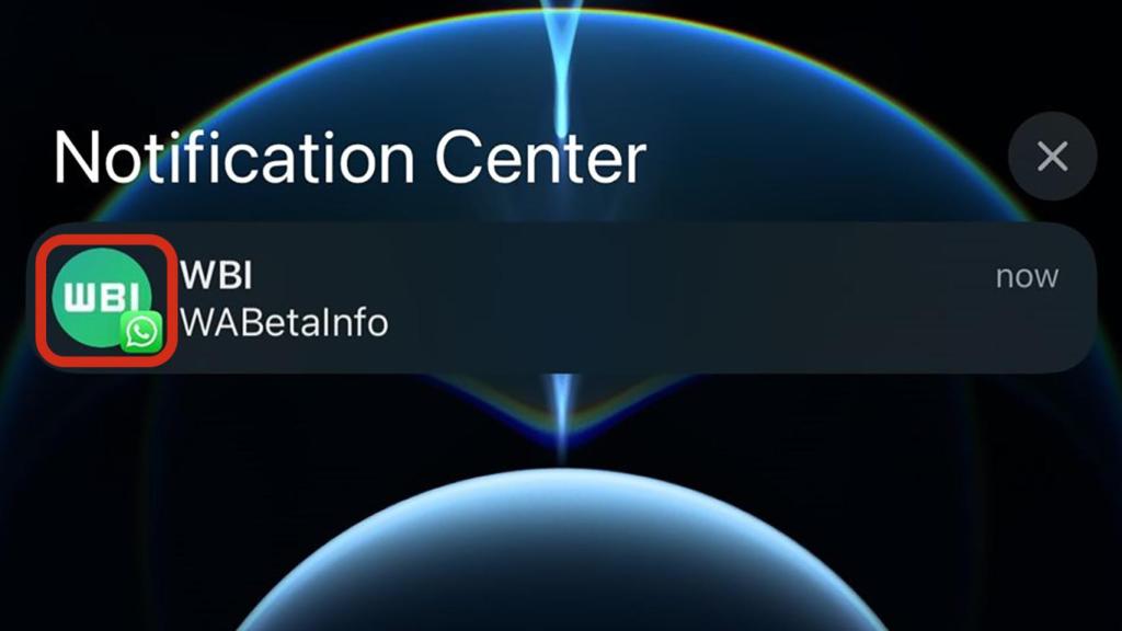 Notificación de WhatsApp.