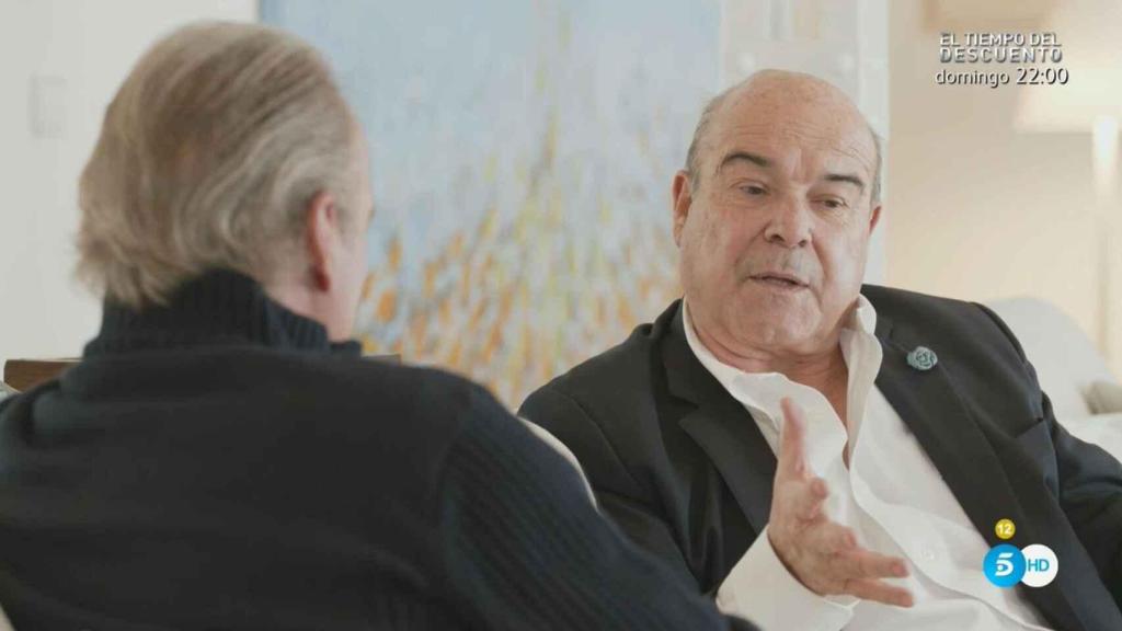 Antonio Resines ante Bertín Osborne en 'Mi casa es la tuya' en febrero de 2020.