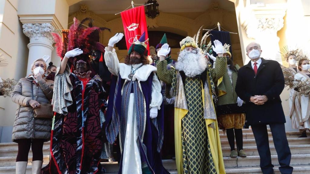Llegada de los Reyes Magos de Oriente a Málaga.