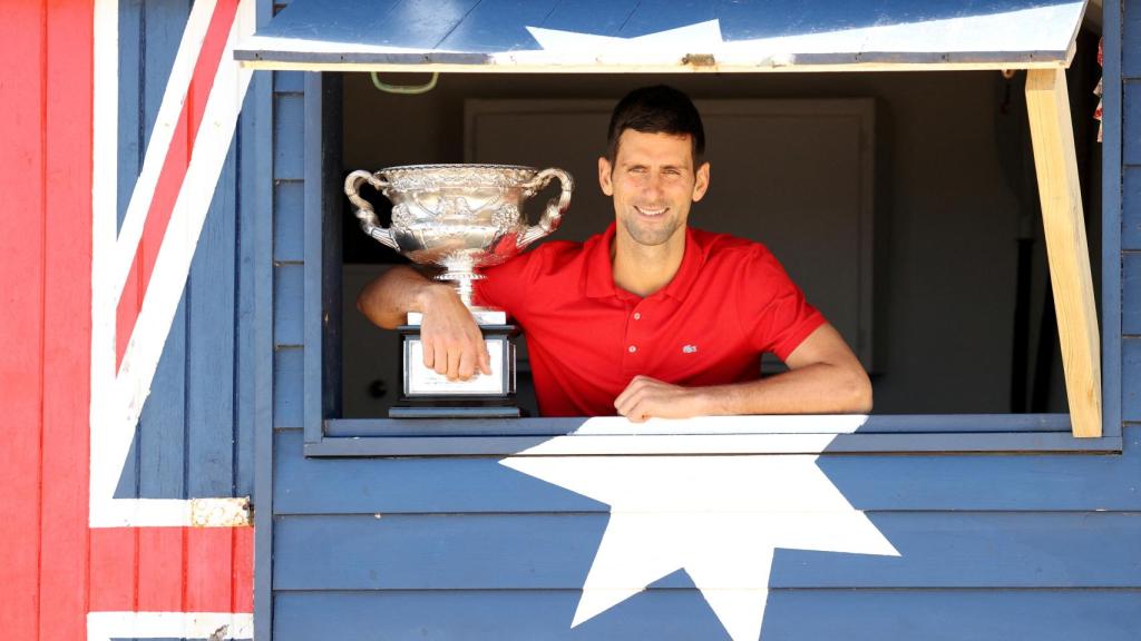 Novak Djokovic, en el Open de Australia