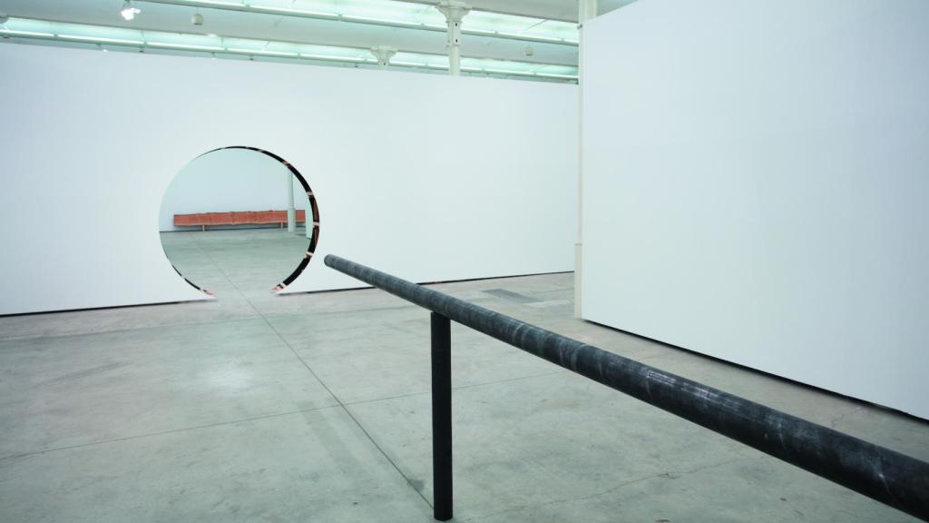 'Barandilla', 2021, y 'Dos troncos',  2021.