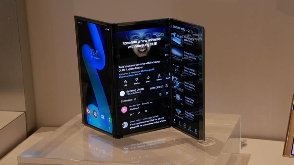 Samsung muestra sus prototipos plegables