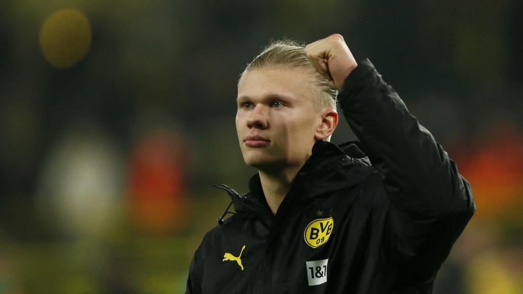 Erling Haaland, con el Borussia Dortmund