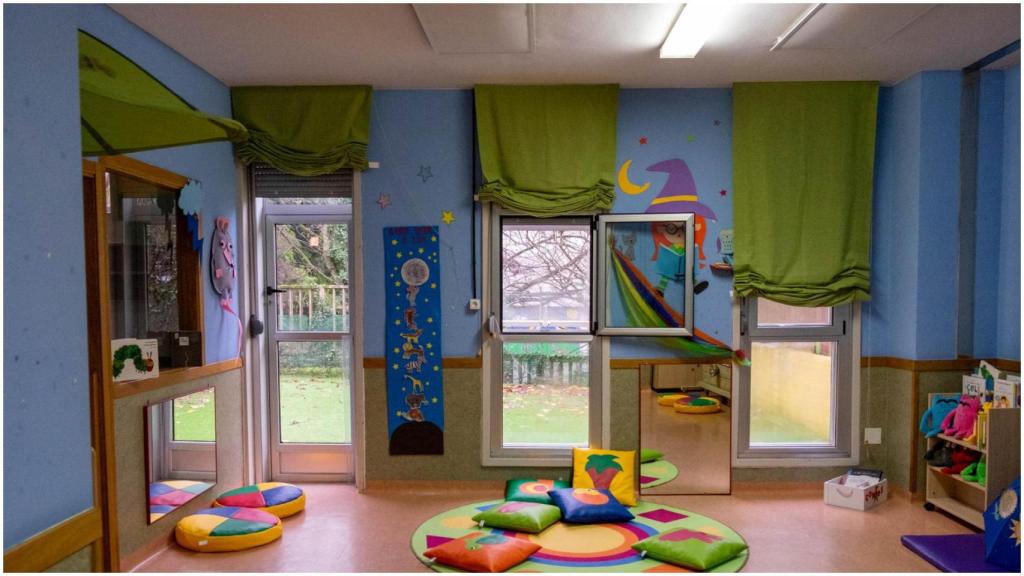 El interior de la escuela infantil de Vite, en Santiago.