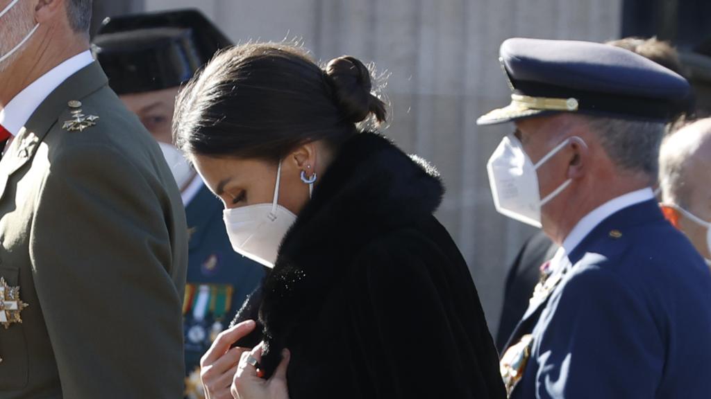 El nuevo pendiente que ha lucido la reina Letizia en la Pascua Militar 2022.