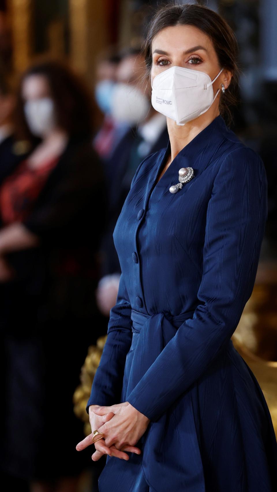 El vestido de estreno que ha lucido la Reina.