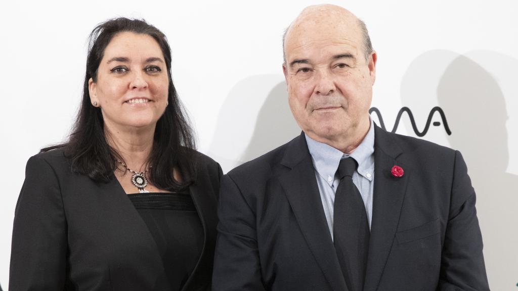 Antonio Resines junto a su actual mujer, Ana Pérez-Lorente, en una imagen de archivo fechada en enero de 2020.