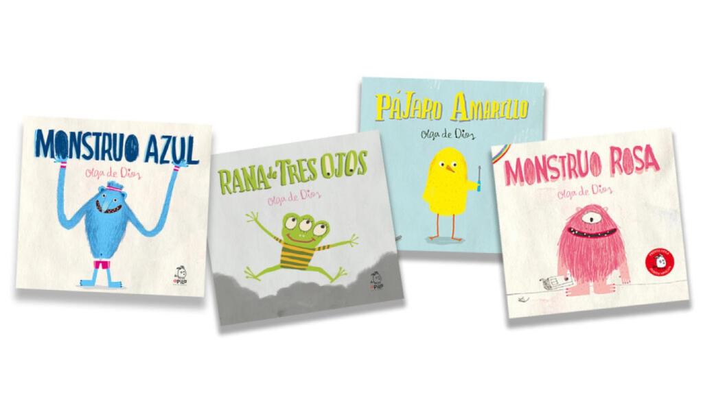 Colección de cuatro libros Monstruo Rosa de Olga de Dios.