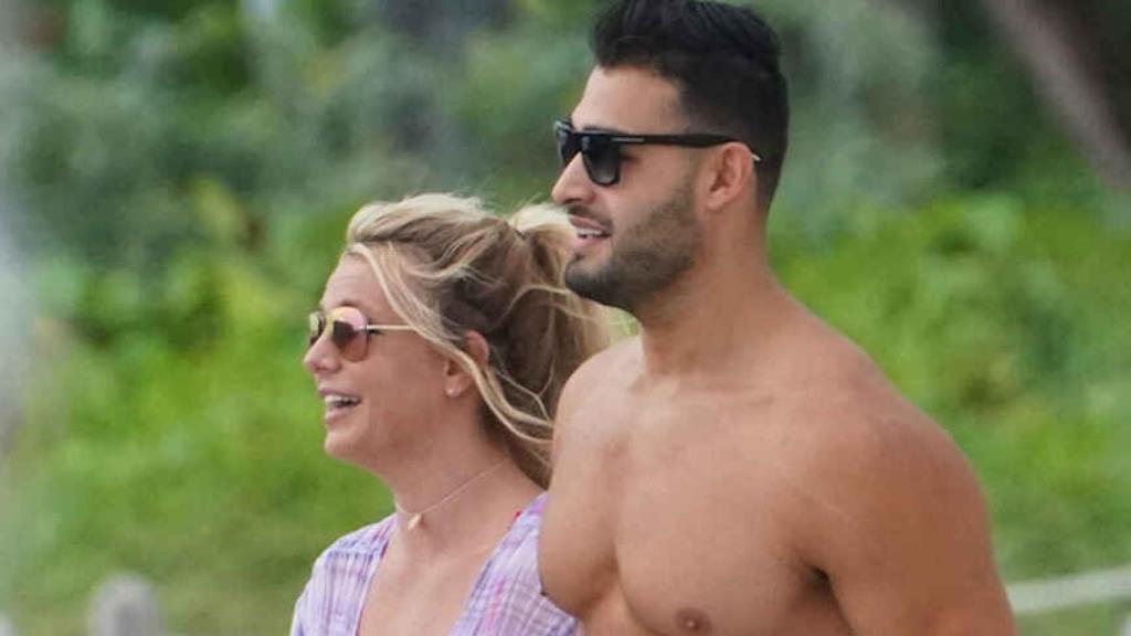 Britney junto a su prometido, Sam Asghari.