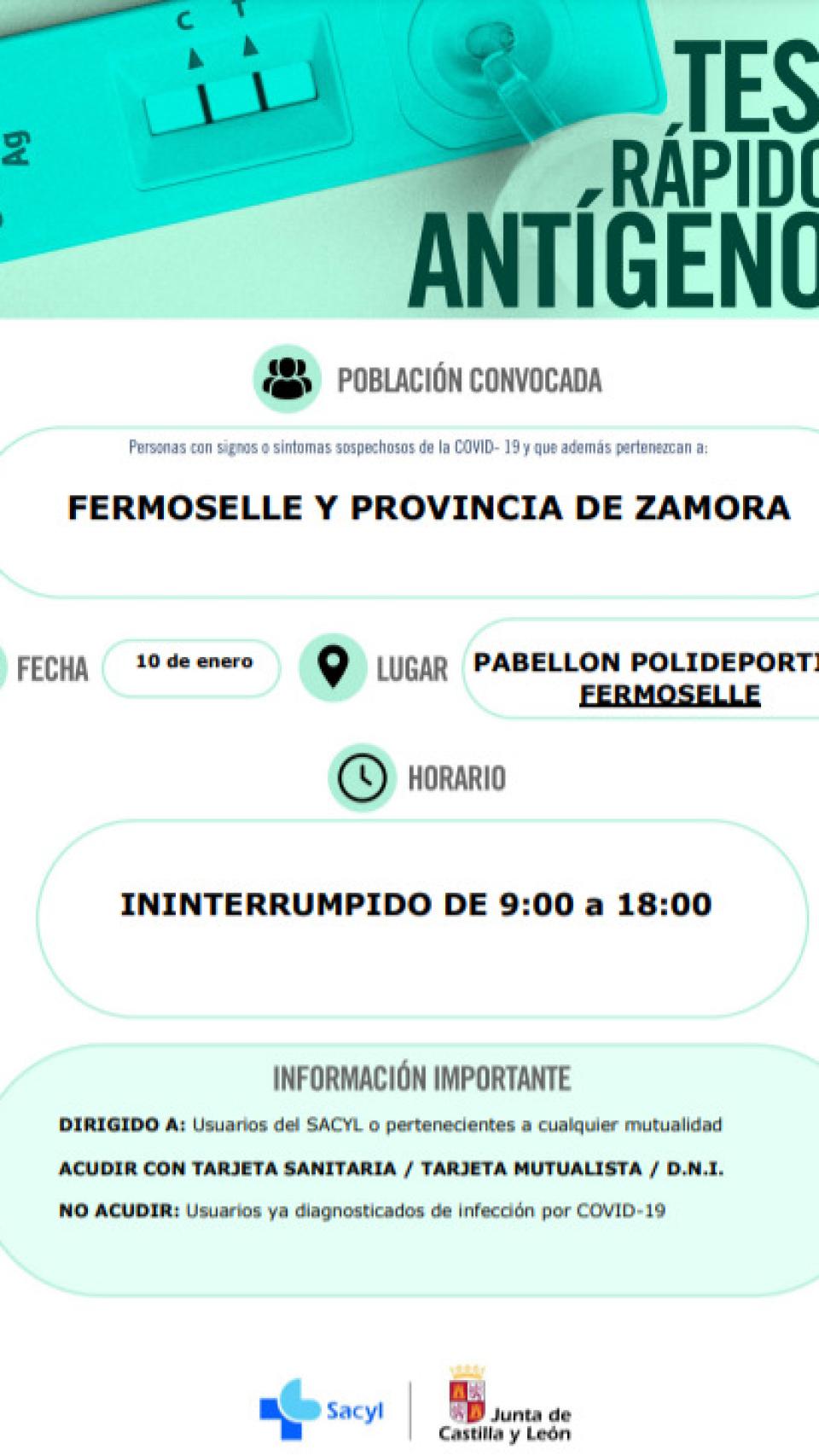 Convocatoria antígenos