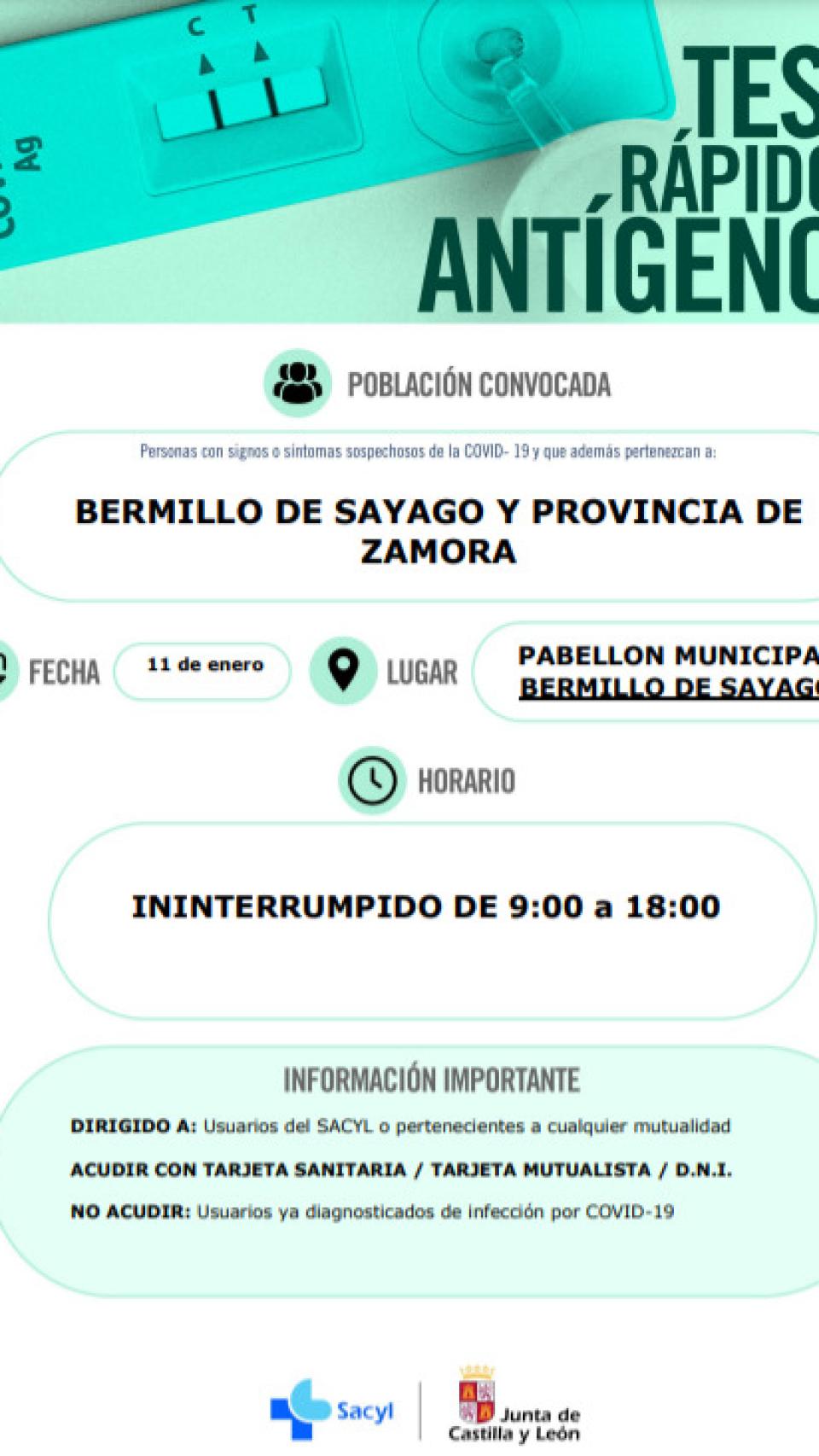 Convocatoria antígenos