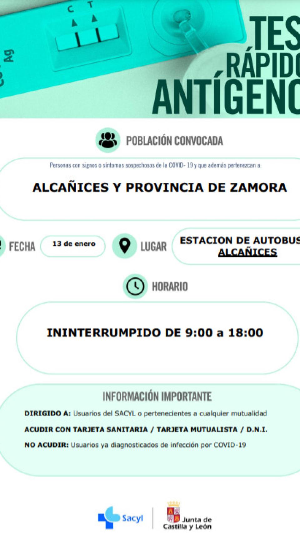 Convocatoria antígenos
