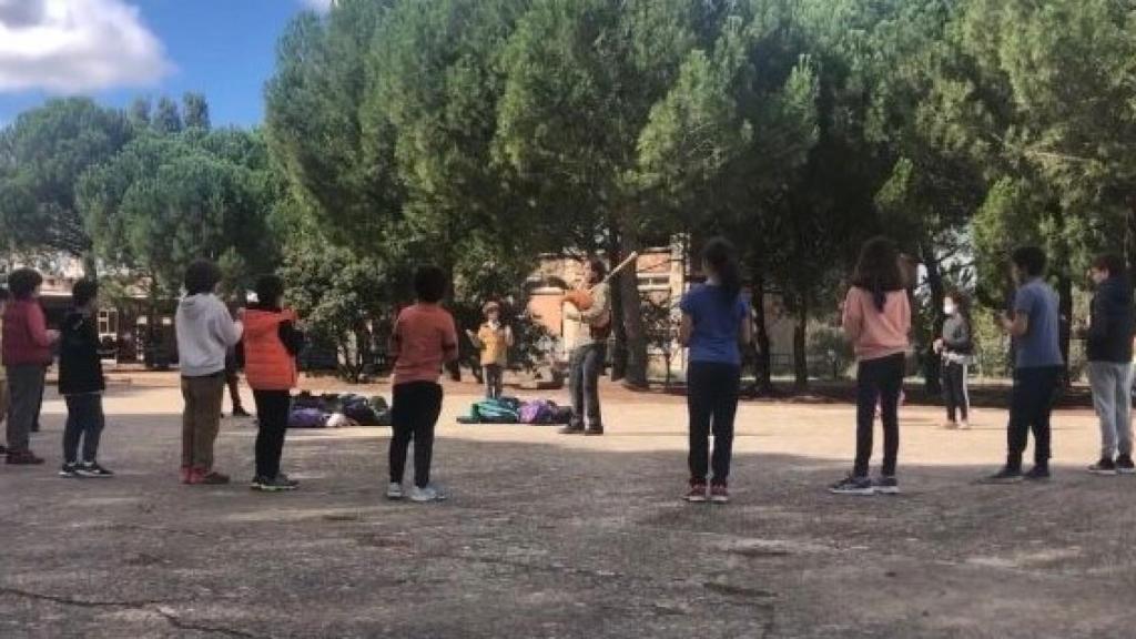 La mayoría de las actividades del colegio se realizan al aire libre