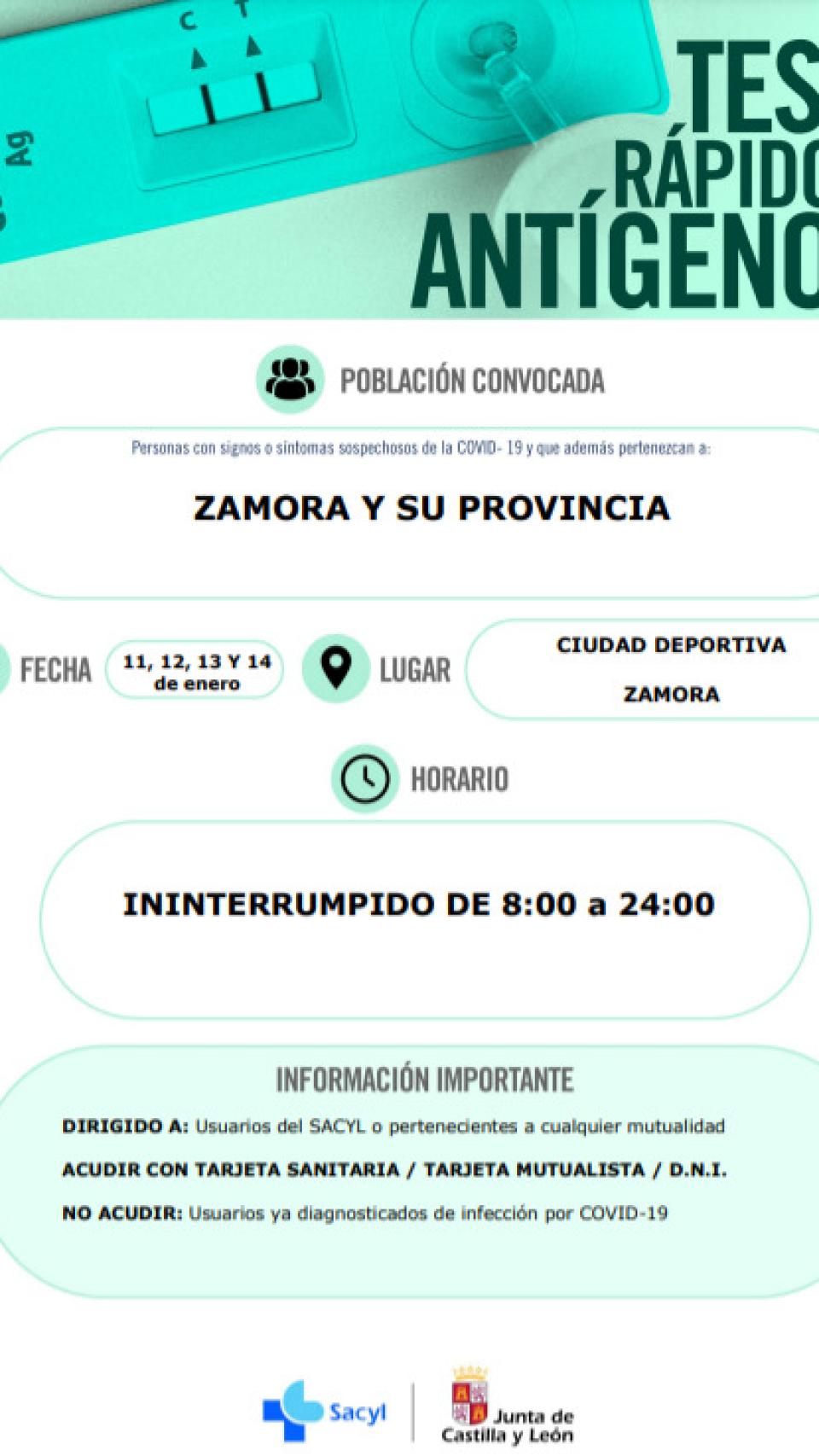 Convocatoria antígenos