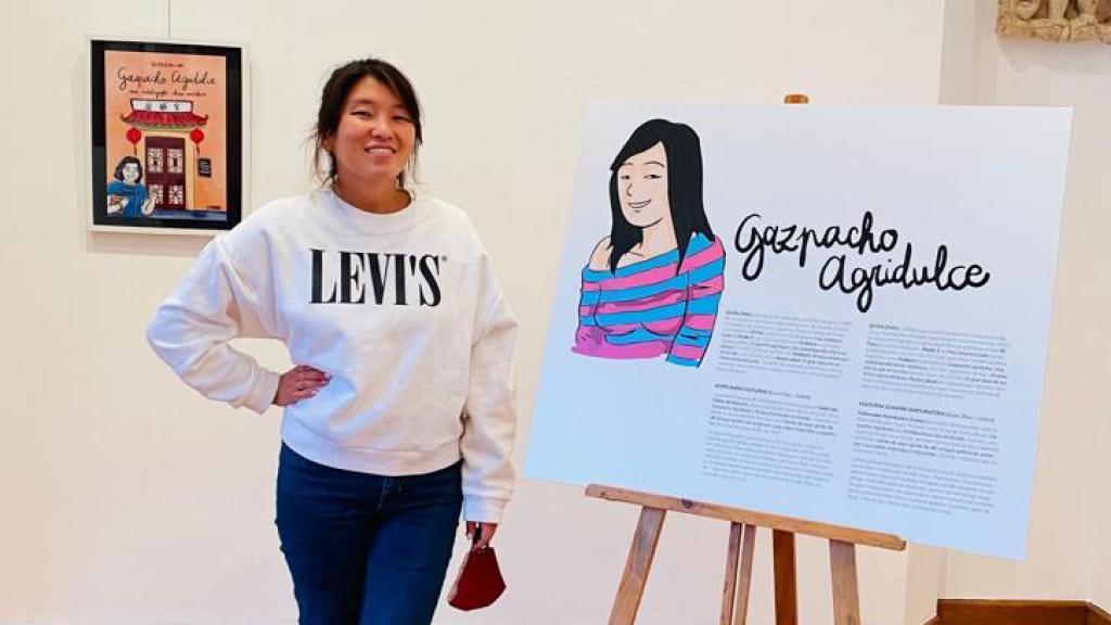 Quan Zhou en la presentación de Gazpacho agridulce.