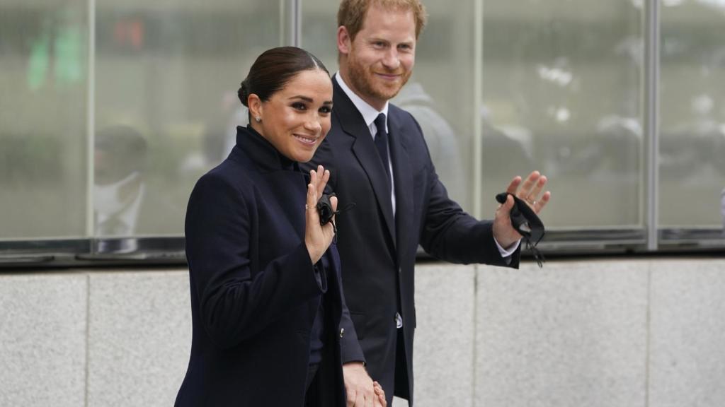 Meghan Markle y el príncipe Harry durante su visita a Nueva York.