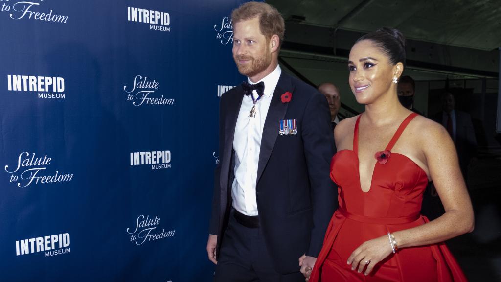 Meghan y Harry en una de sus últimas apariciones públicas en Estados Unidos.