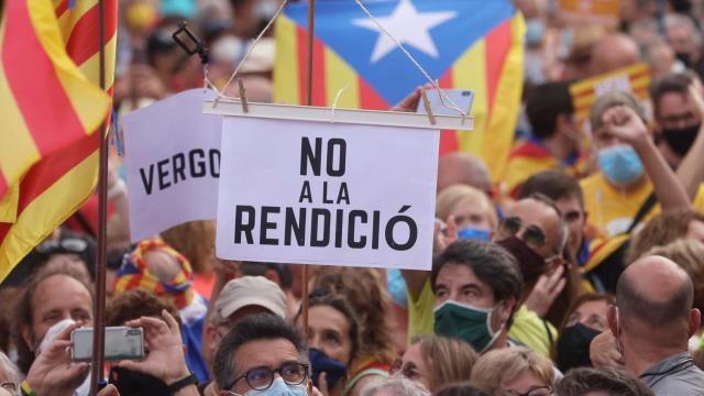 Manifestación separatista del 11 de septiembre de 2021.